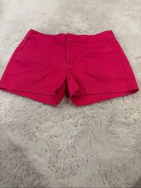 Banana Republic Pink High-Waist Cotton Blend Shorts
